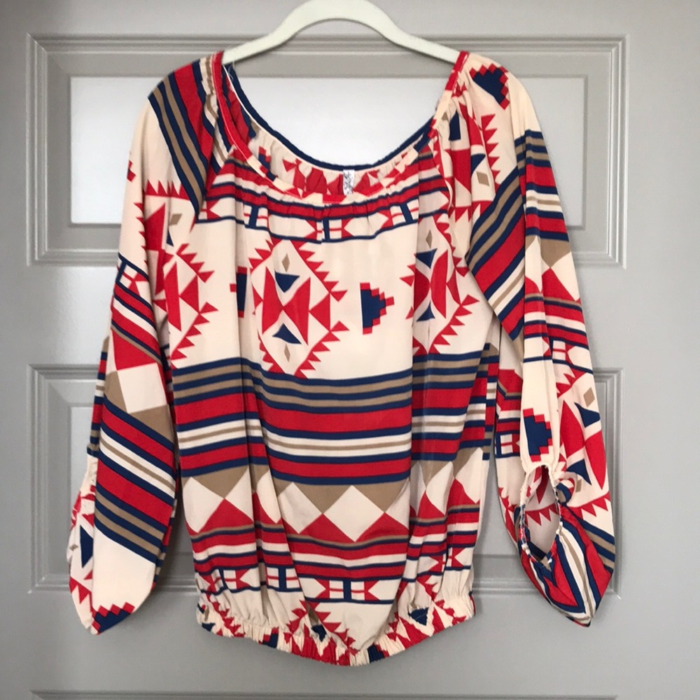 Boutique Tribal Print Top